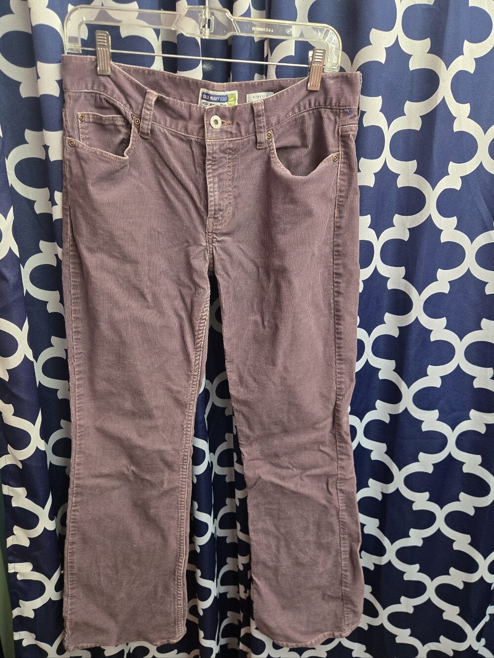 Old Navy Women's Wide-Leg Corduroy Jeans — Mauve/ Purple Size 8